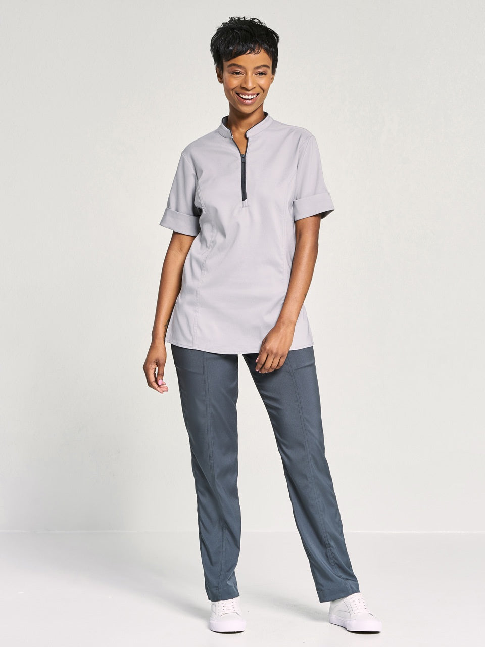 Ladies' Studio Tunic - Global Grey