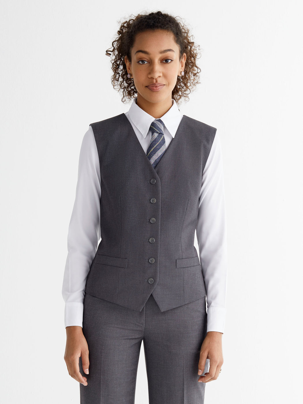 Ladies' Banquet Vest - Empire Grey