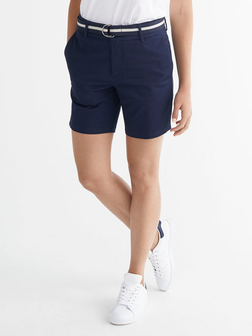 Ladies' Stretch Chino Short - Navy