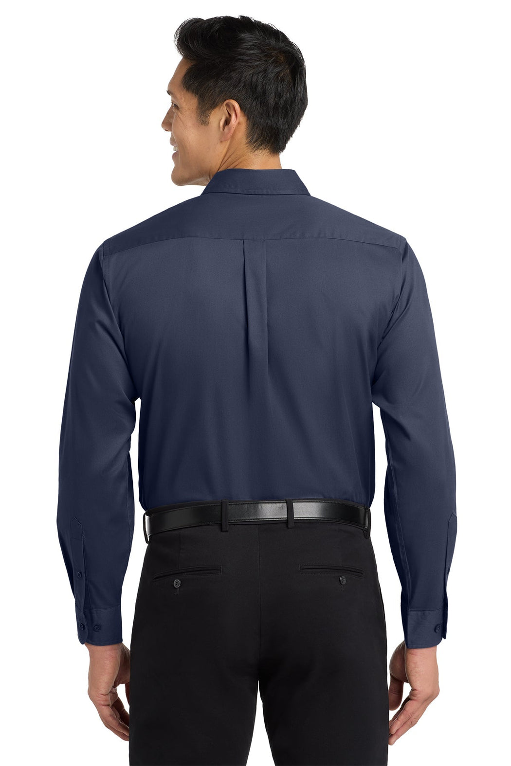 Men's Performance Button-Down Long Sleeve - Navy/Light Stone