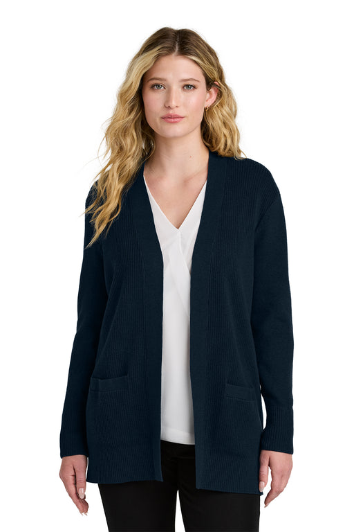 Ladies' Open Front Cardigan - River Blue Navy