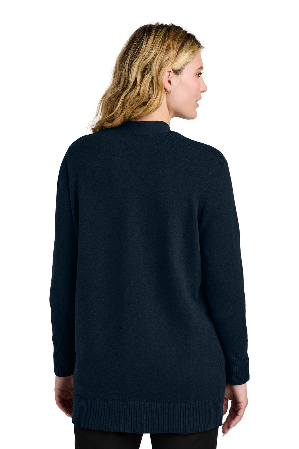 Ladies' Open Front Cardigan - River Blue Navy