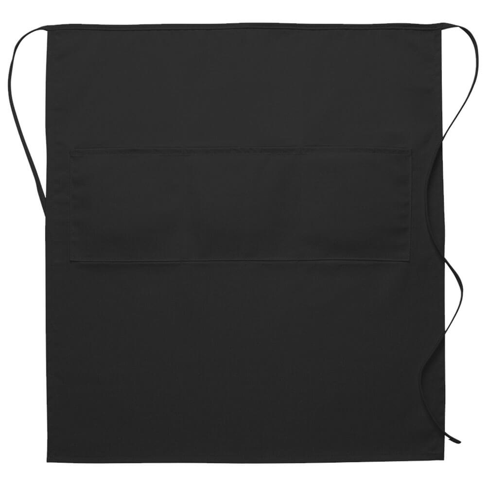 Three Pocket Full Bistro Apron - Black