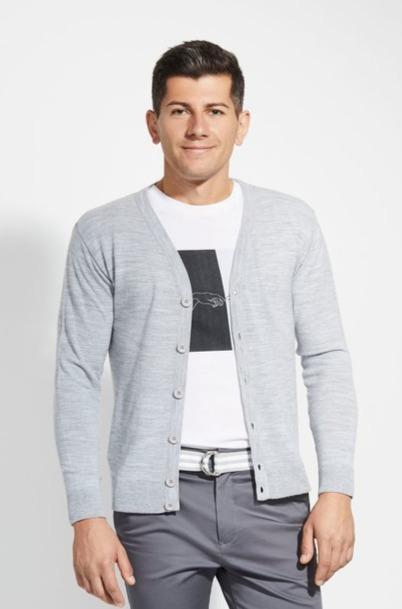 Rogers Cardigan Sweater - Heather Grey