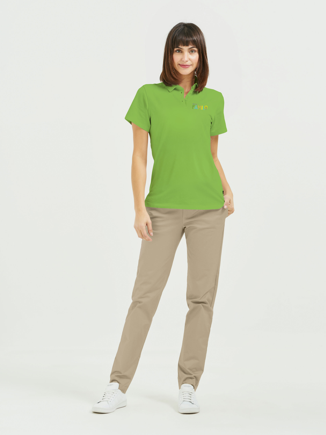 Laies' Performance Pique Polo - Acid Green