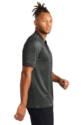 Men's Stretch Pique Henley - Anchor Grey Heather