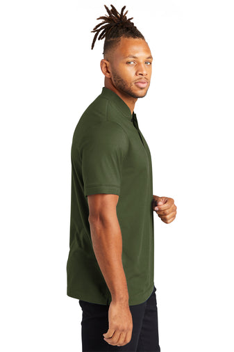 Men's Stretch Pique Henley - Townsend Green