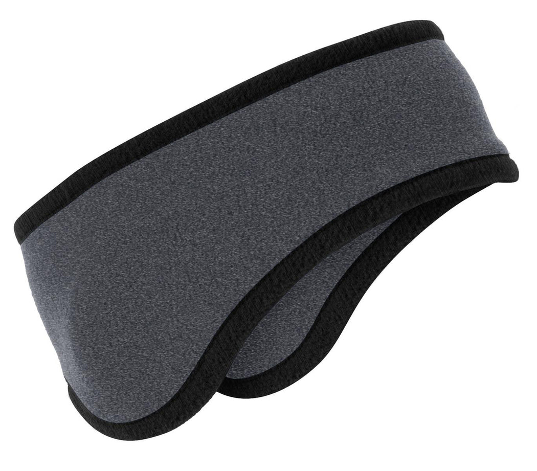 Two-Color Fleece Headband - Midnight Heather