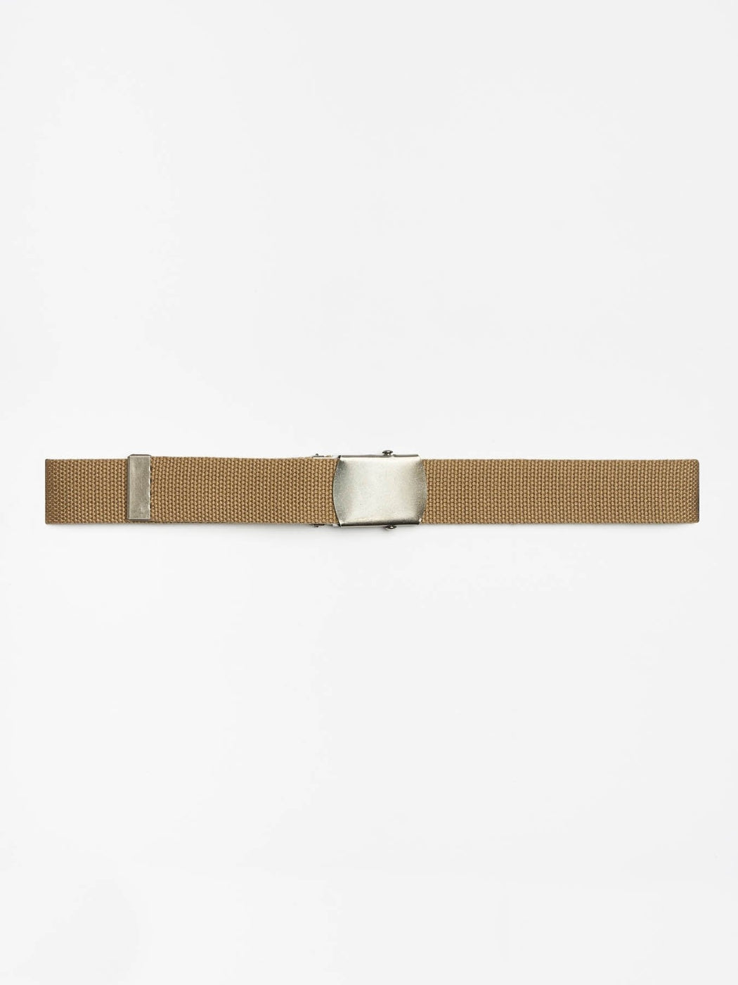 Military Buckle Web Belt - Dark Khaki