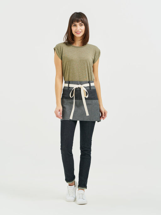 Beltway Waist Apron - Pinstripe Denim